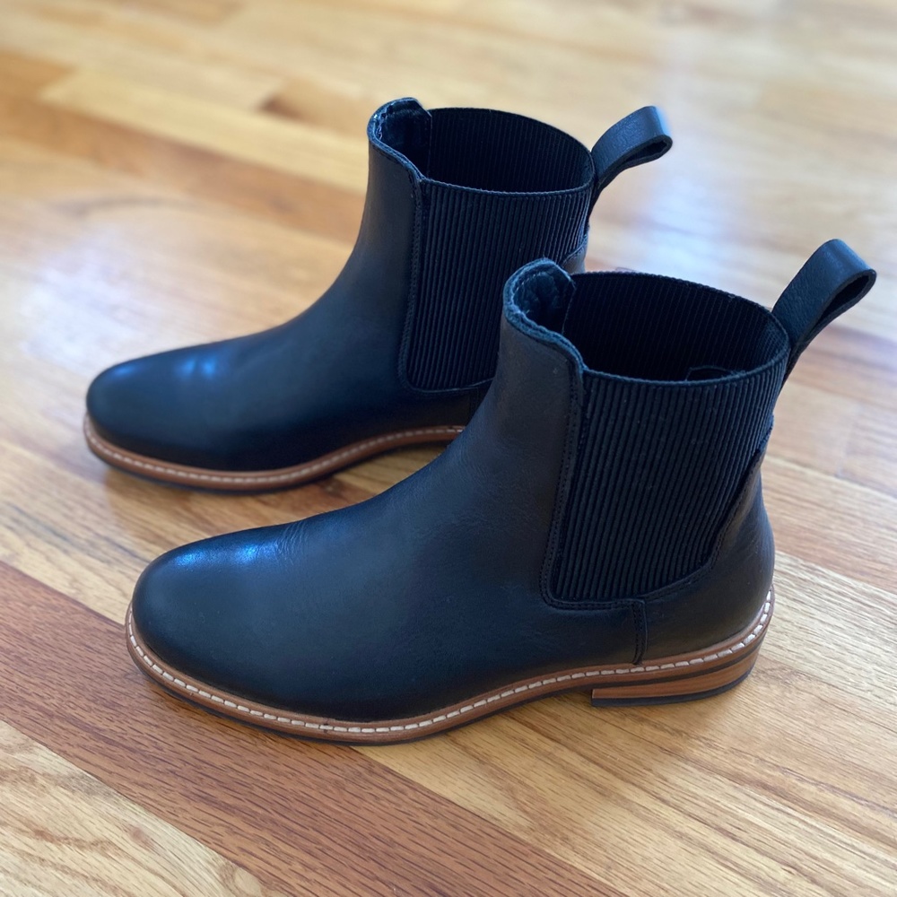 Nisolo Womens Carmen Black Chelsea Boots Size 7 - EUC